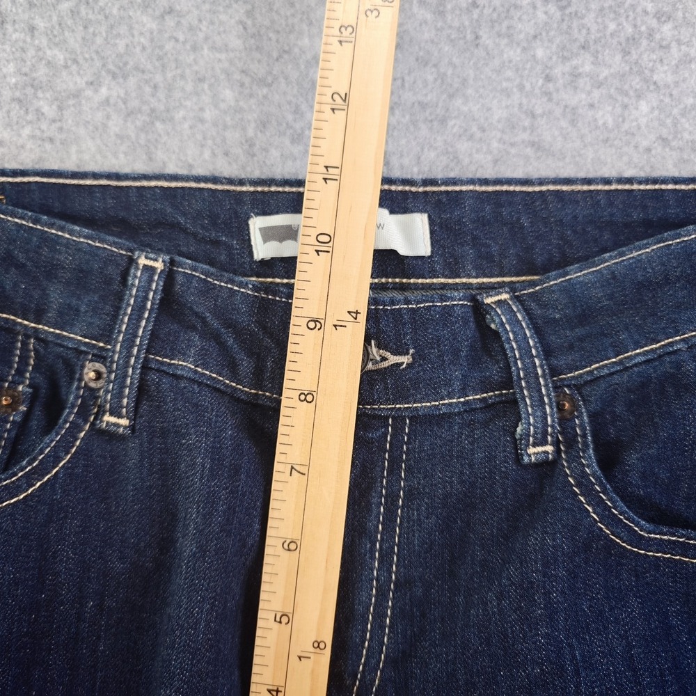 Levis 518 Superlow Jeans‎ Women's 30x30 Bootcut Dark Wash Mid Rise (33x30) - Picture 8 of 13